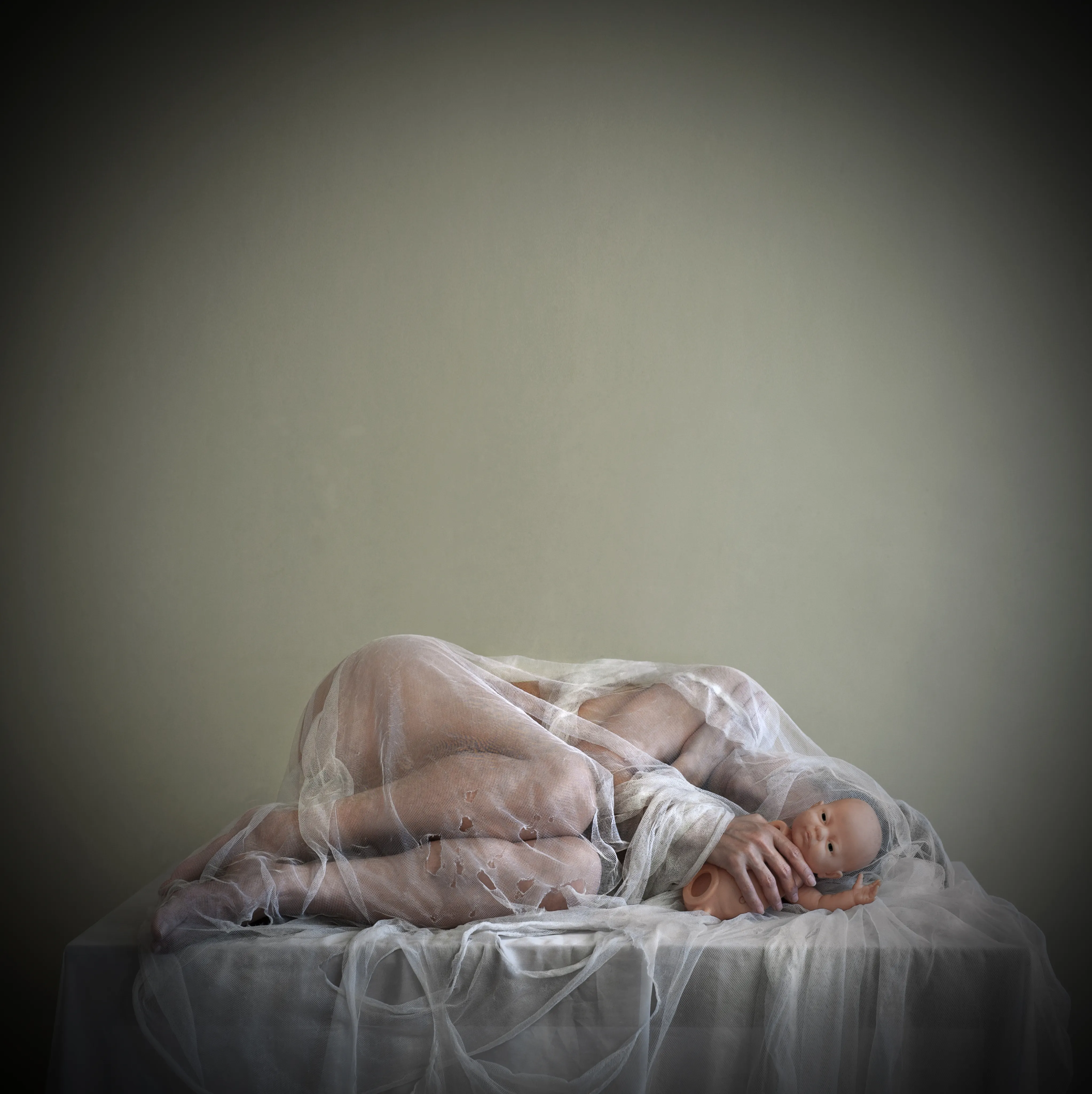 Window light flooding an empty room