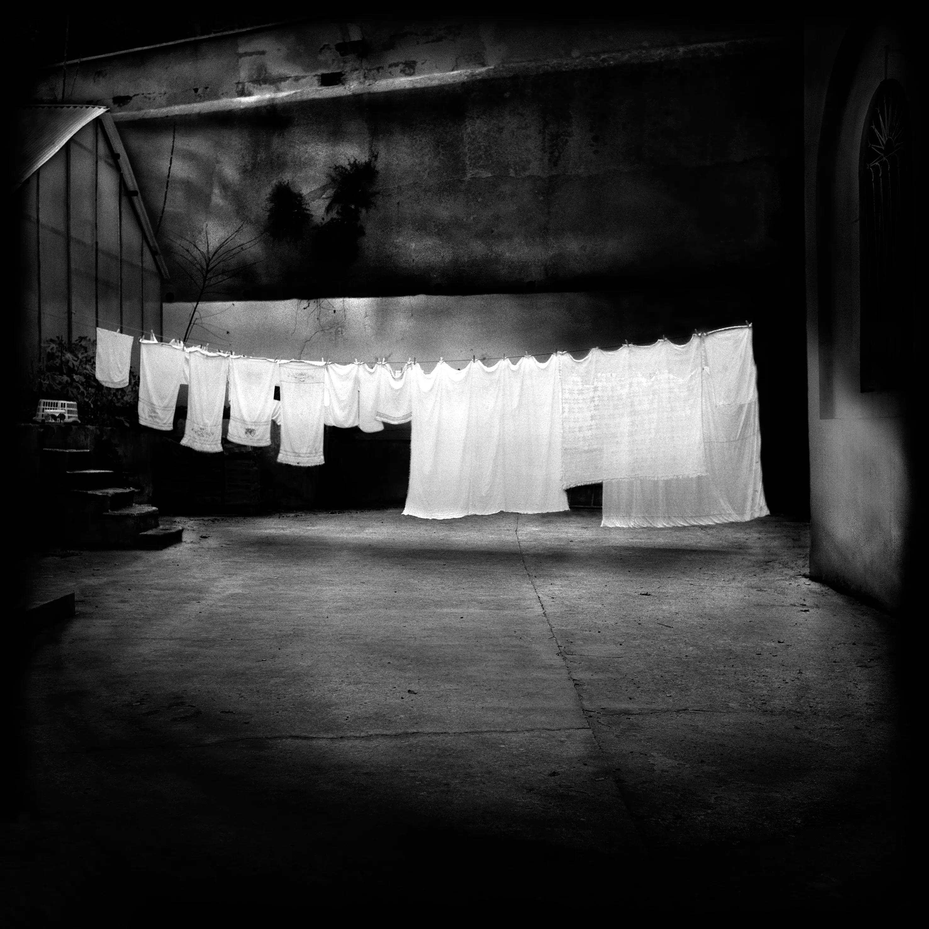 Ceramic vessel on a bare surface